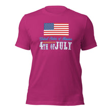 Load image into Gallery viewer, Unisex t-shirt For Fourth of July | Independence Day T-Shirt
