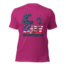 Load image into Gallery viewer, Unisex t-shirt For Fourth of July | Independence Day T-Shirt
