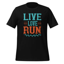 Load image into Gallery viewer, Unisex t-shirt | Live love Run tshirt
