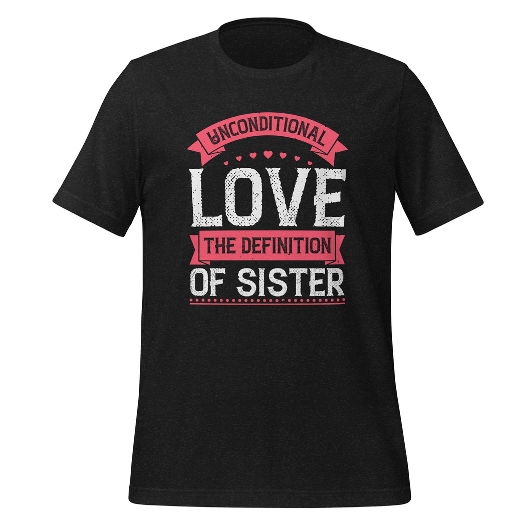 Unconditional love t-shirt for sister | Unisex t-shirt | Cotton t-shirt