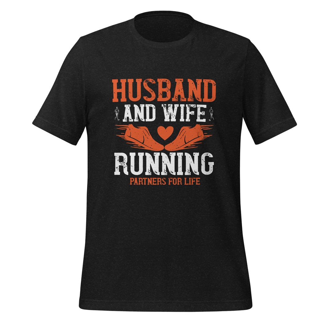 Unisex t-shirt | Husband and wife running t-shirt