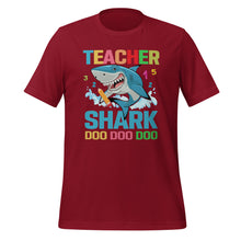 Load image into Gallery viewer, Unisex t-shirt for teacher | Shark theamed
