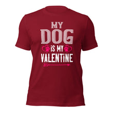 Load image into Gallery viewer, Unisex t-shirt for valentines day | Love t-shirt | For Dog Lover
