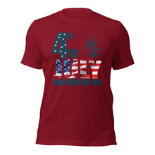 Load image into Gallery viewer, Unisex t-shirt For Fourth of July | Independence Day T-Shirt
