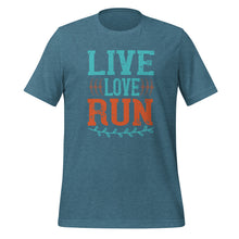 Load image into Gallery viewer, Unisex t-shirt | Live love Run tshirt
