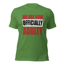 Load image into Gallery viewer, Unisex t-shirt For Graduates | Graduation | T-Shirt for Student | Officially Adulty
