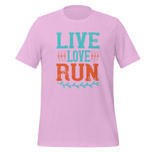 Load image into Gallery viewer, Unisex t-shirt | Live love Run tshirt
