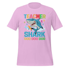 Load image into Gallery viewer, Unisex t-shirt for teacher | Shark theamed
