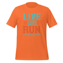 Load image into Gallery viewer, Unisex t-shirt | Live love Run tshirt
