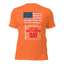 Load image into Gallery viewer, Unisex t-shirt For Fourth of July | Independence Day T-Shirt
