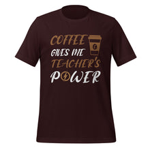 Load image into Gallery viewer, Unisex t-shirt for teacher | Coffee
