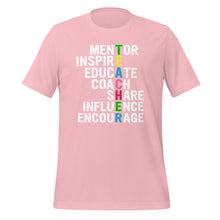 Load image into Gallery viewer, Unisex t-shirt for teacher and mentor
